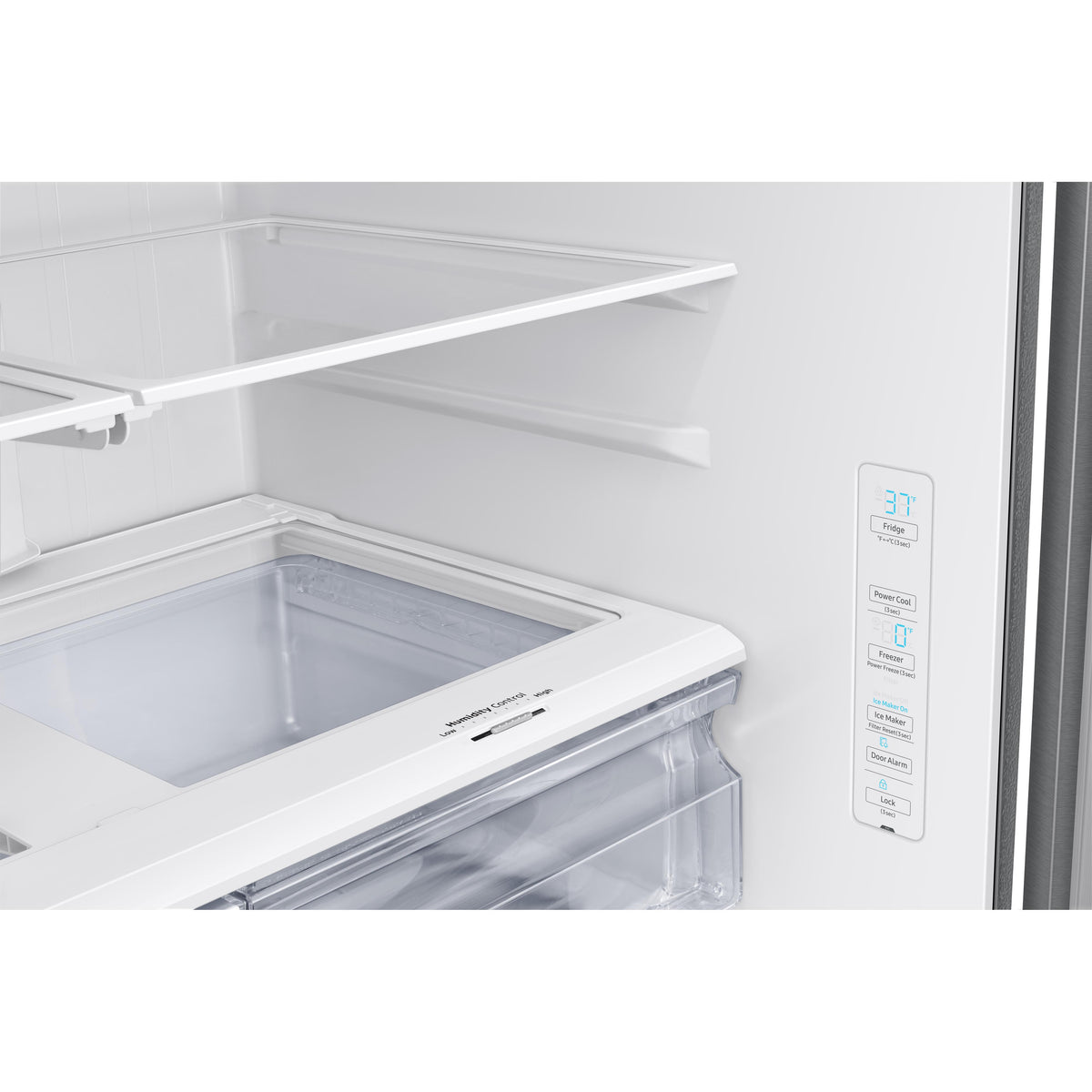  Samsung 36-inch, 28 cu.ft. Freestanding French 3-Door Refrigerator with Internal Water Dispenser RF28T5101SR/AA IMAGE 12