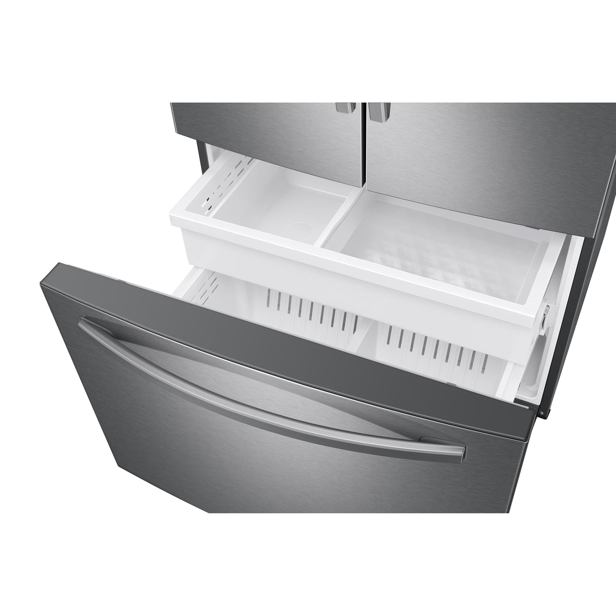  Samsung 36-inch, 28 cu.ft. Freestanding French 3-Door Refrigerator with Internal Water Dispenser RF28T5101SR/AA IMAGE 6