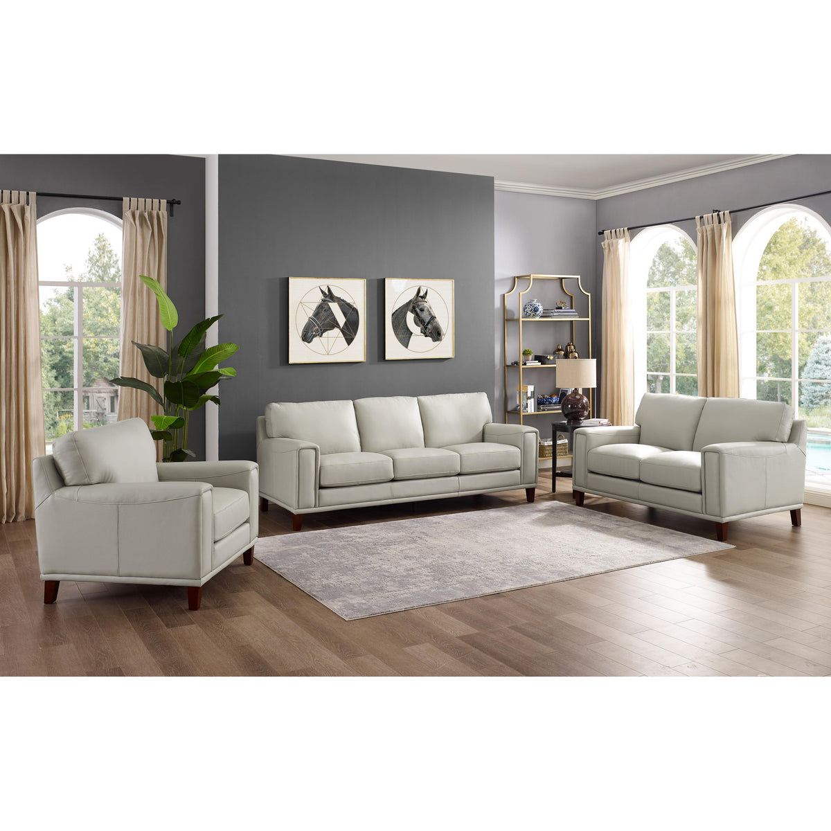  Amax Leather Harper 6982-30-2515 Sofa - Bedford Ice IMAGE 7