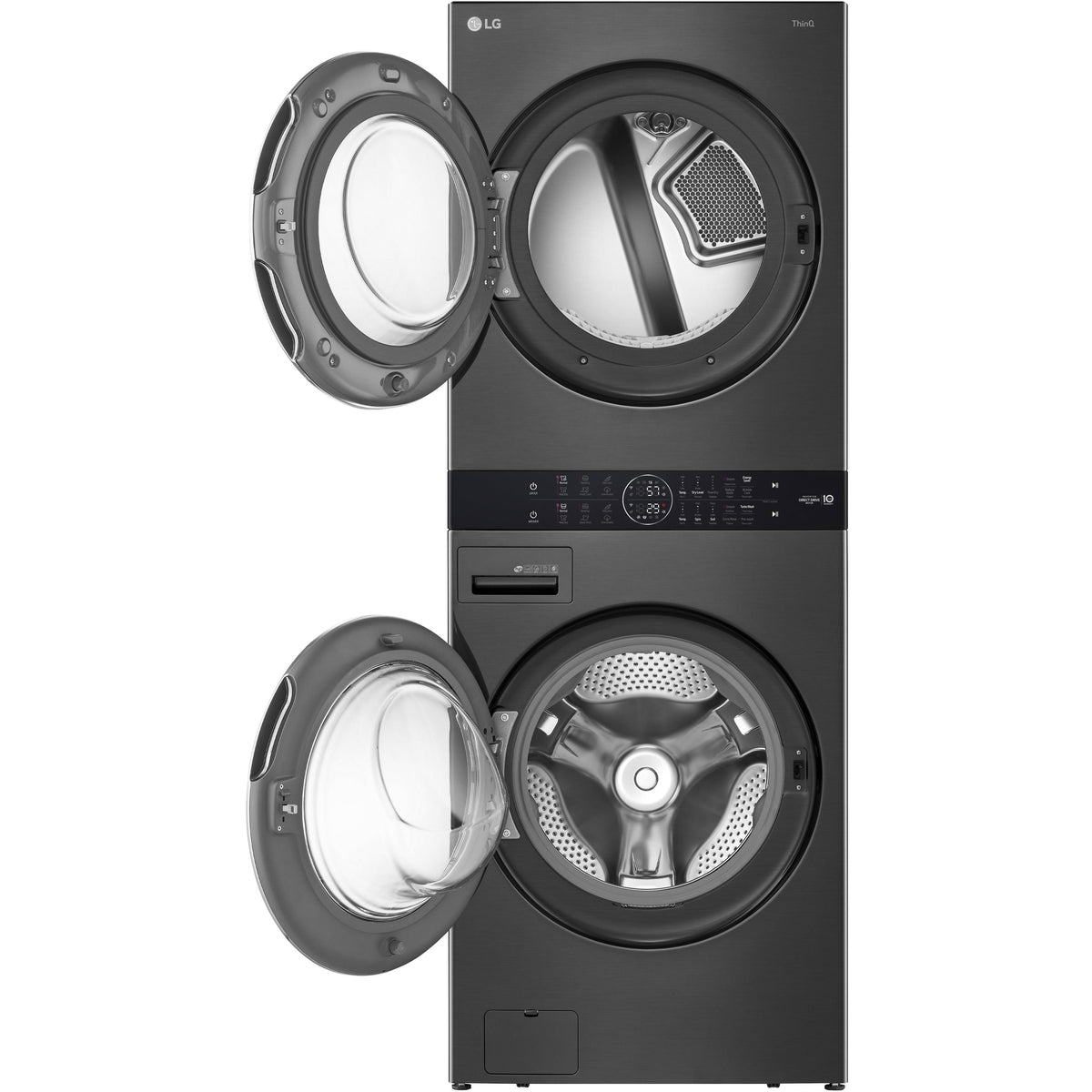  LG Stacked Washer/Dryer Electric Laundry Center with TurboWash™ 360 Technology WKEX200HBA IMAGE 2