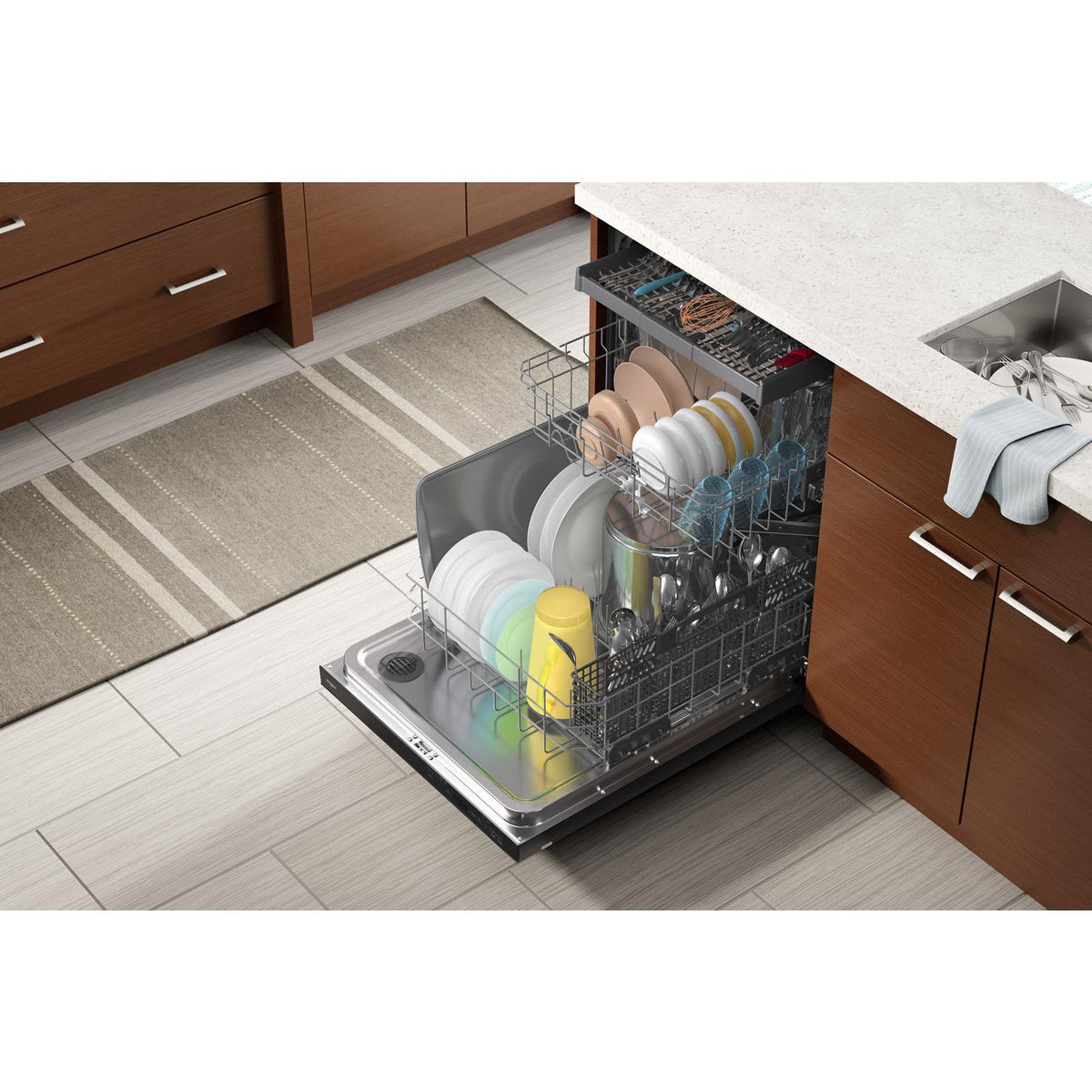  Whirlpool Built-in Dishwasher with Sani Rinse® Option WDTA50SAKB IMAGE 6