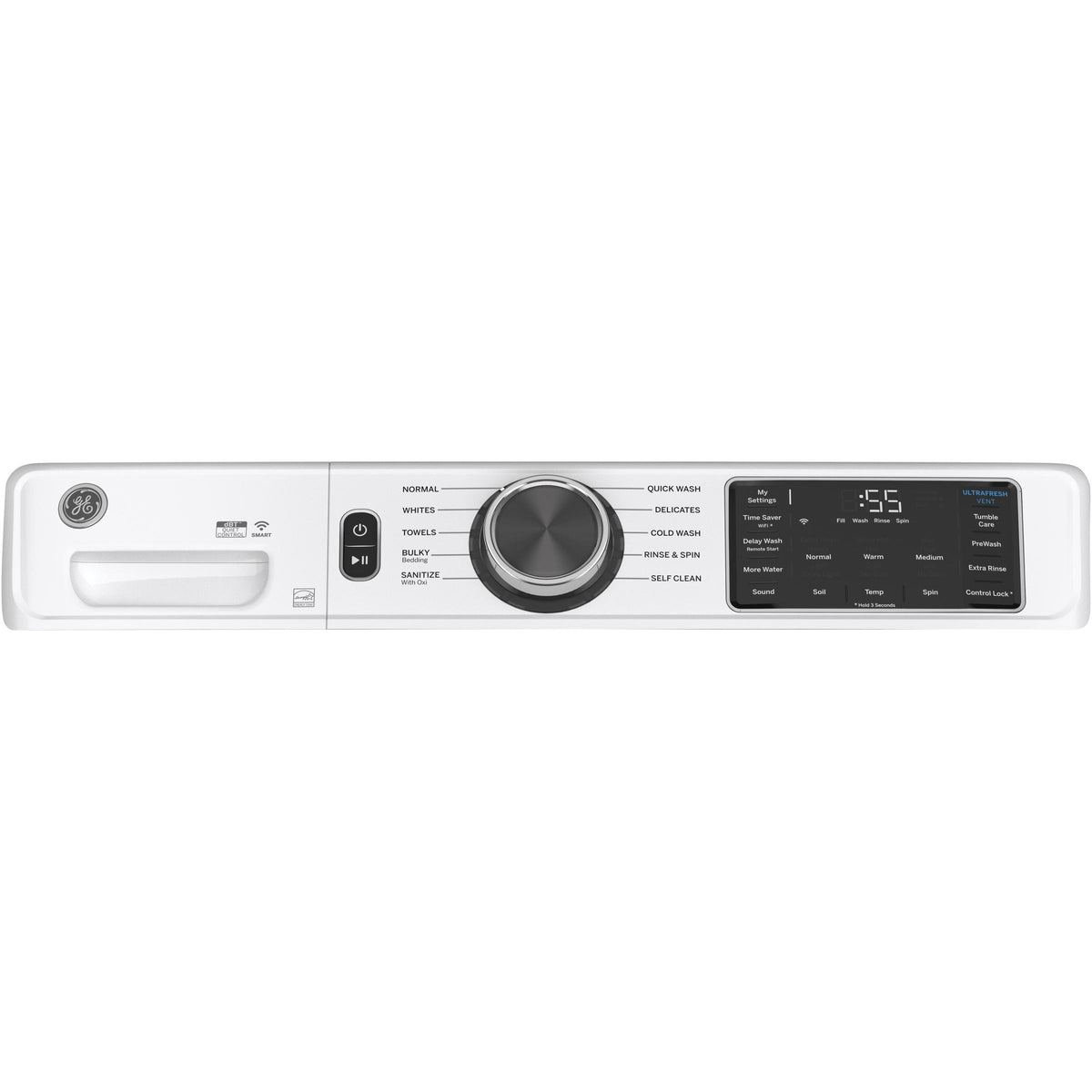  GE 5.5 cu.ft. Front Loading Washer with Wi-Fi Connect GFW550SMNWW IMAGE 3