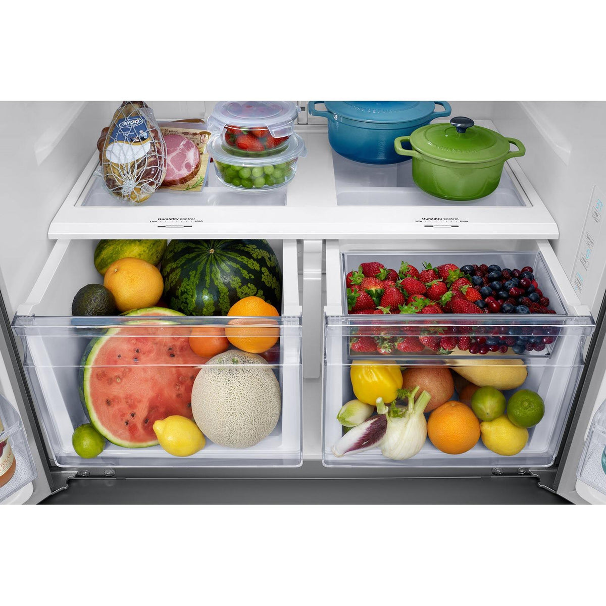  Samsung 36-inch, 28.2 cu.ft. Freestanding French 3-Door Refrigerator with Space Max™ Technology RF28T5A01SR/AA IMAGE 11