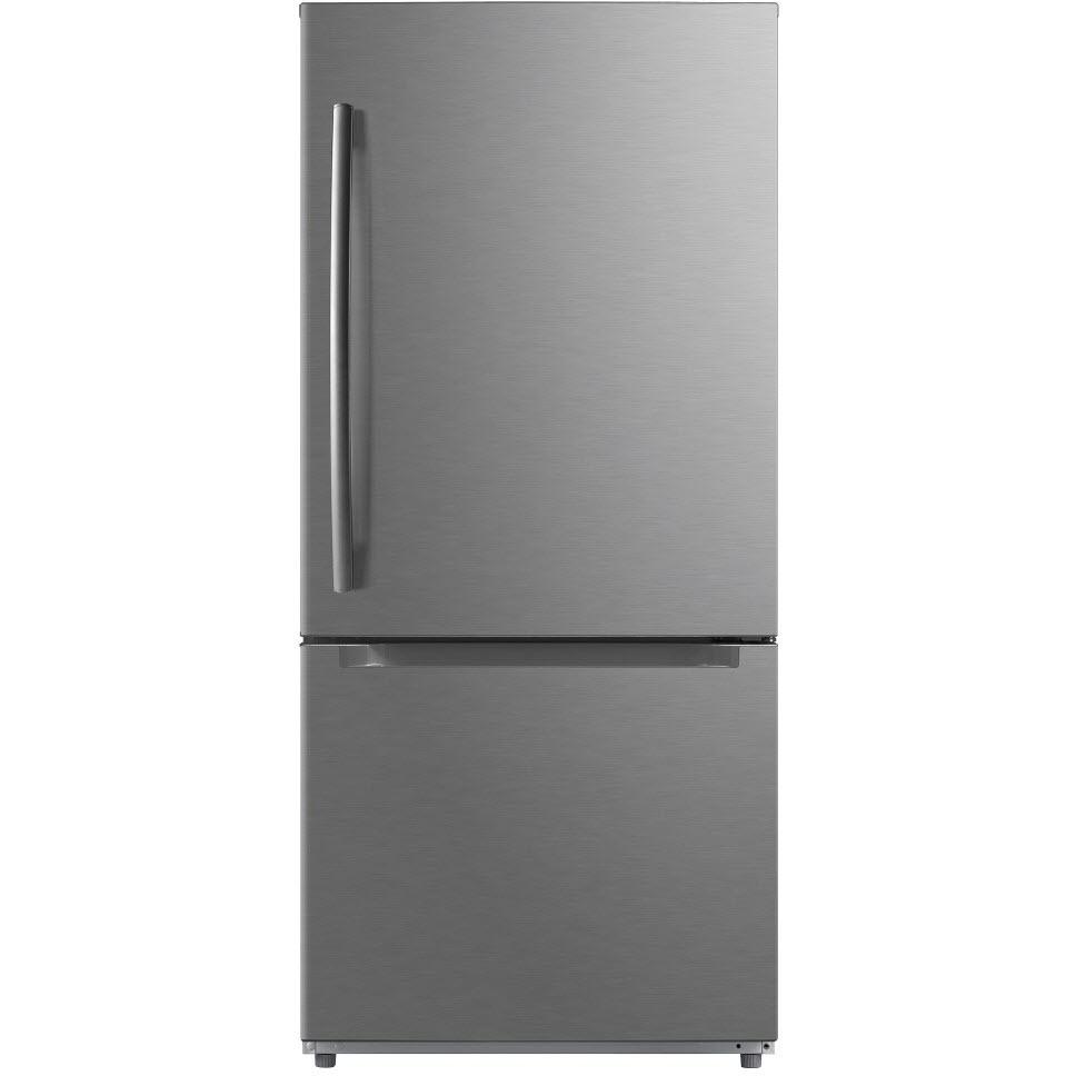  Moffat 30-inch, 18.6 cu.ft. Freestanding Bottom Freezer Refrigerator with LED Lighting MDE19DSNKSS IMAGE 1