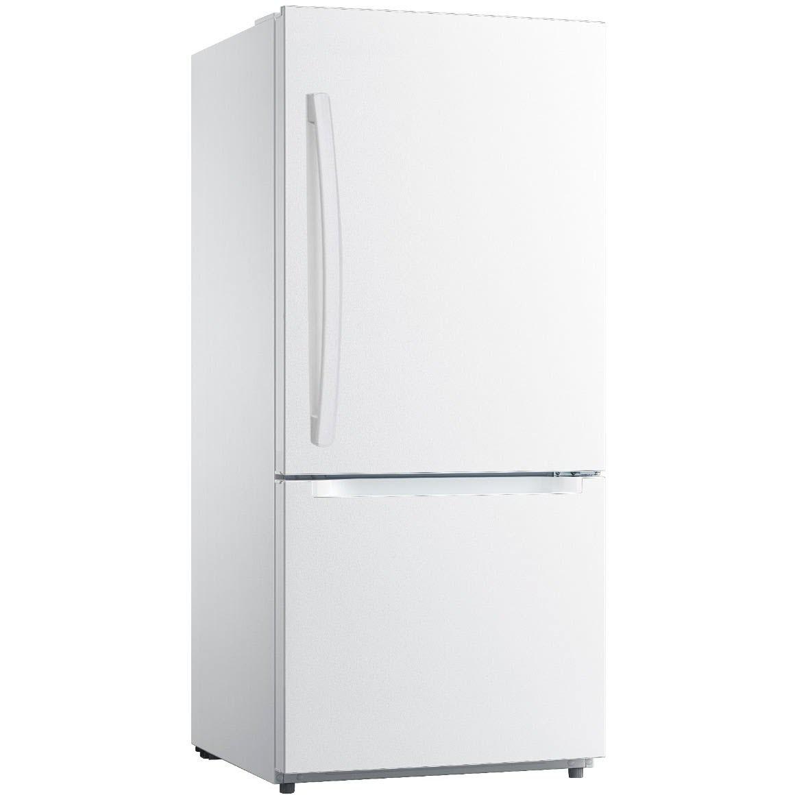  Moffat 30-inch, 18.6 cu.ft. Freestanding Bottom Freezer Refrigerator with LED Lighting MDE19DTNKWW IMAGE 2