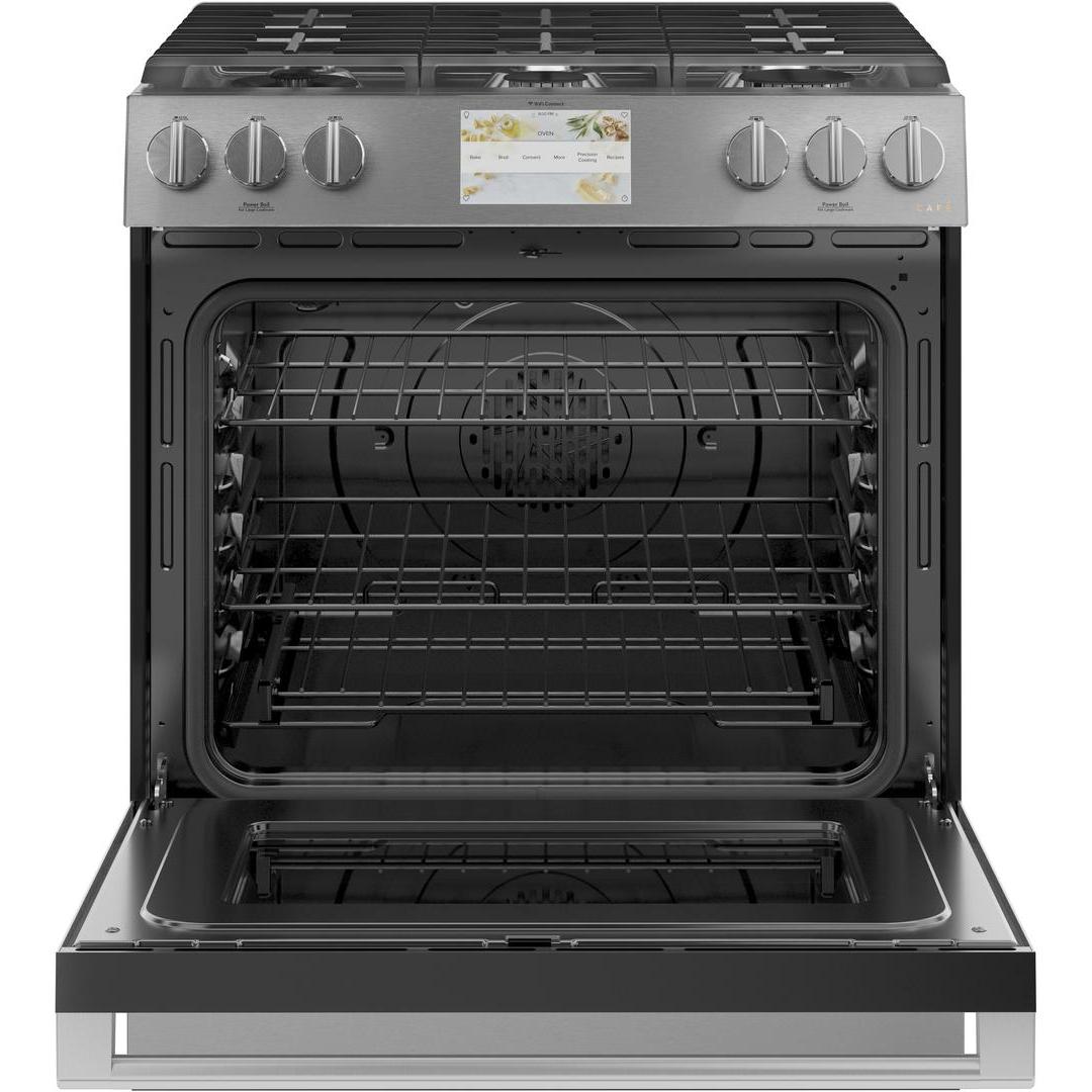  Café 30-inch Slide-in Dual-Fuel Range with Convection Technology CC2S900M2NS5 IMAGE 2