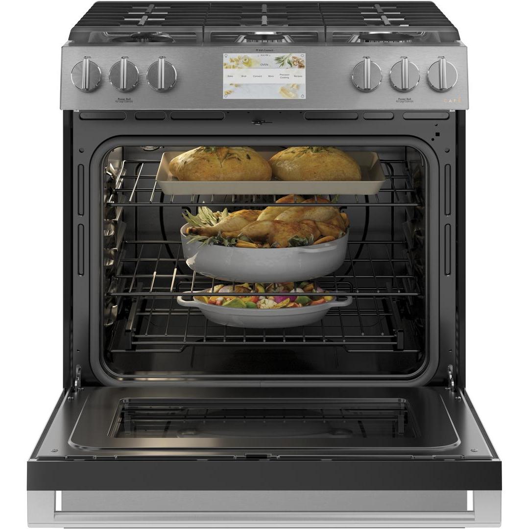  Café 30-inch Slide-in Dual-Fuel Range with Convection Technology CC2S900M2NS5 IMAGE 4