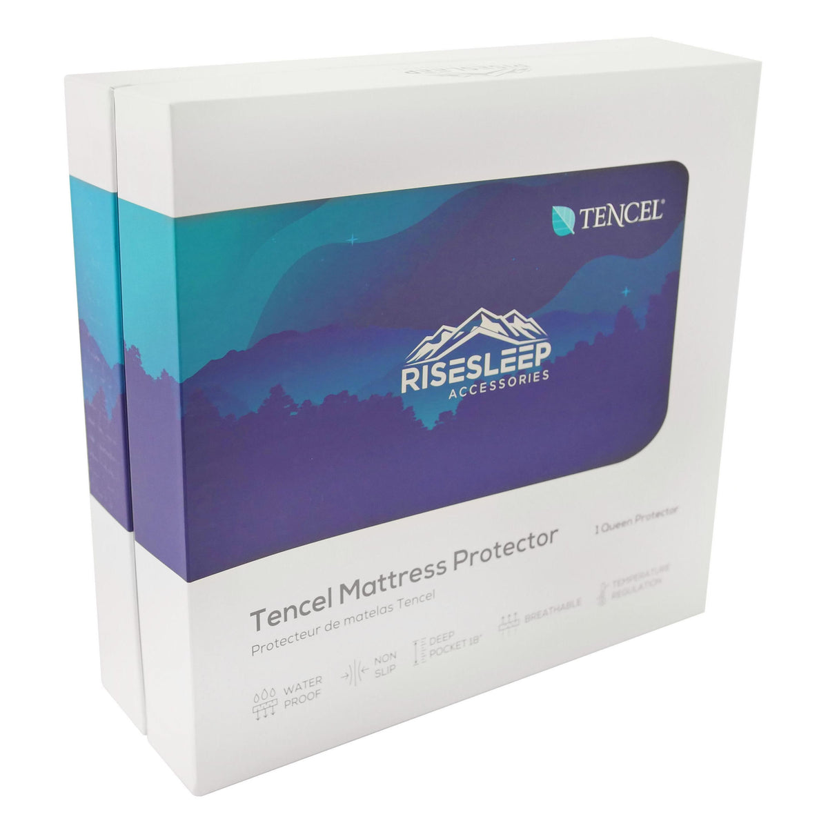  RiseSleep IceSilk Mattress Protector (Queen) IMAGE 1