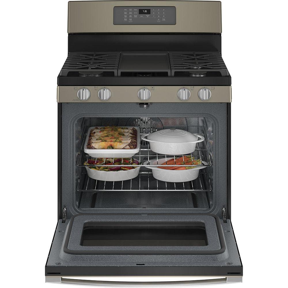  GE 30-inch Freestanding Gas Range with Convection Technology JCGB735EPES IMAGE 2
