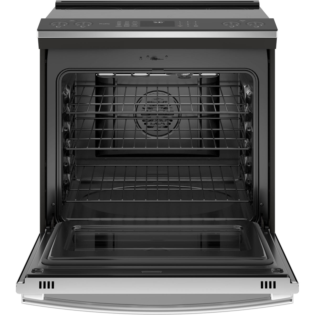  GE Profile 30-inch Slide-in Electric Induction Range with True European Convection Technology PCHS920YMFS IMAGE 2