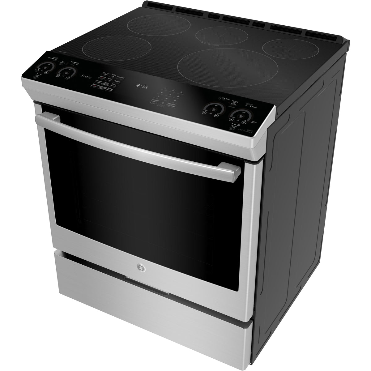  GE Profile 30-inch Slide-in Electric Induction Range with True European Convection Technology PCHS920YMFS IMAGE 6