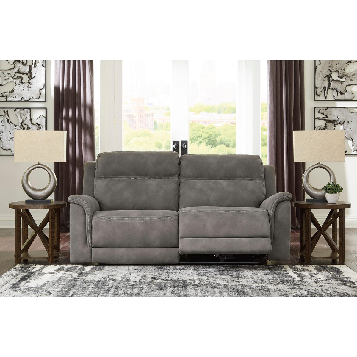  Signature Design by Ashley Next-Gen Durapella 5930147 2 Seat Power Reclining Sofa Adjustable Headrest IMAGE 6