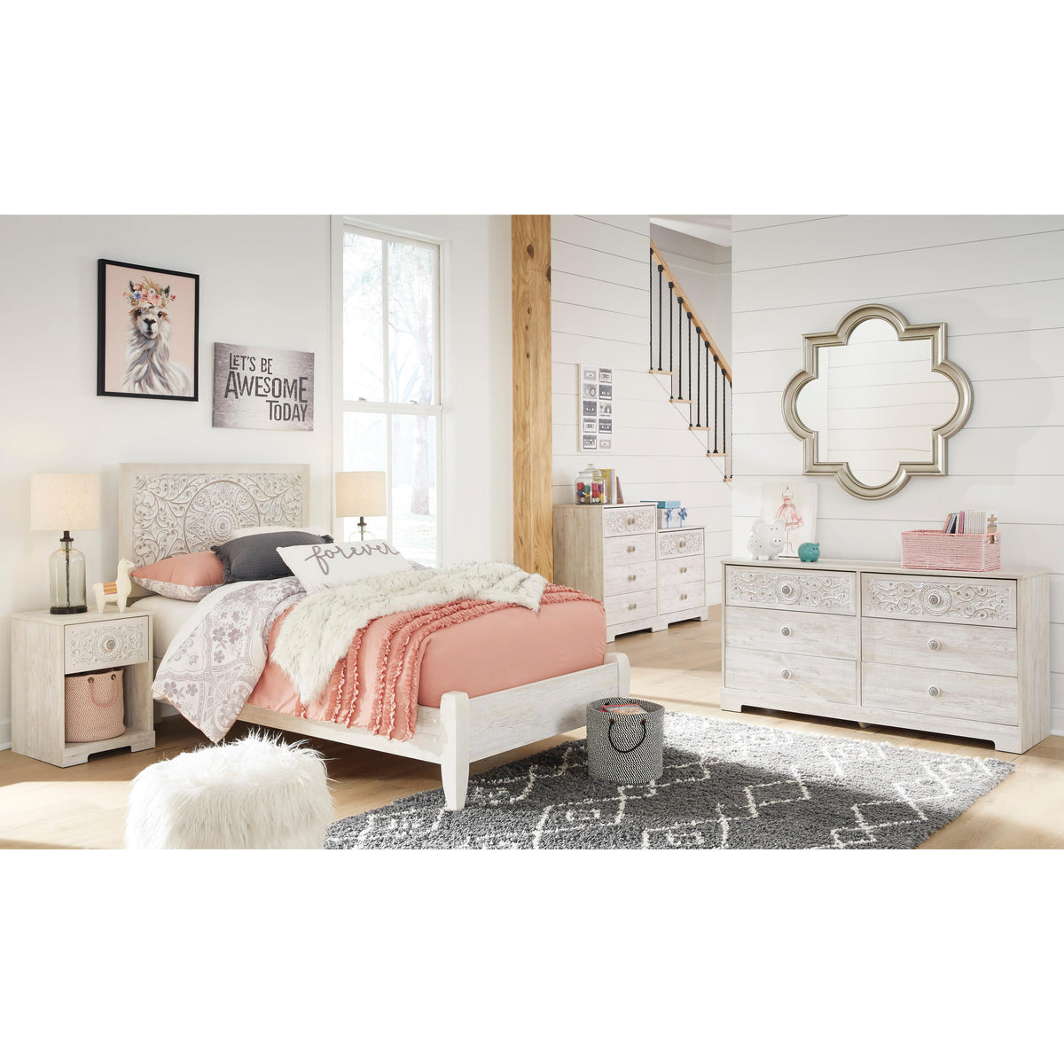  Signature Design by Ashley Paxberry EB1811-191 One Drawer Night Stand IMAGE 6