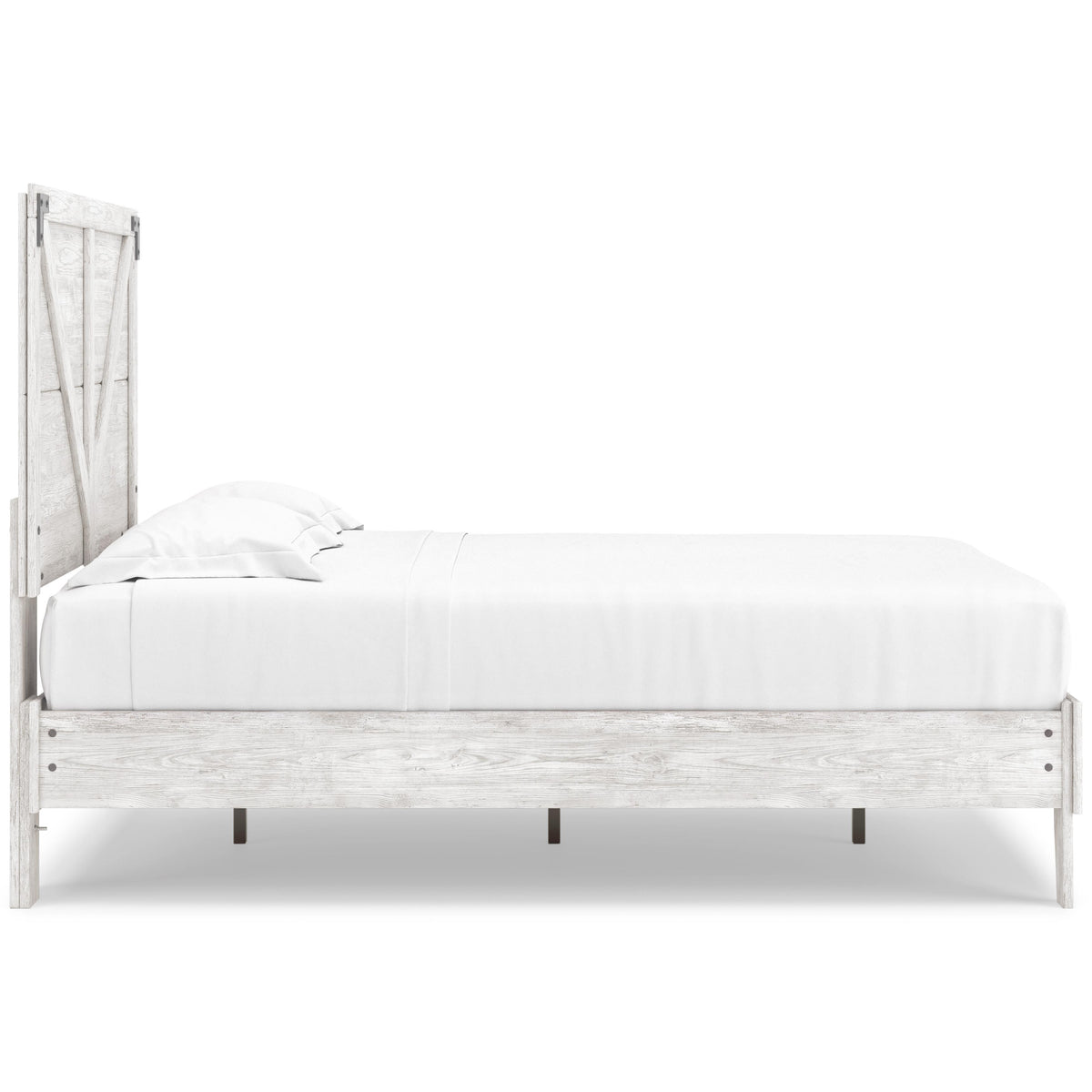  Signature Design by Ashley Shawburn EB4121B2 Full Crossbuck Panel Platform Bed IMAGE 3