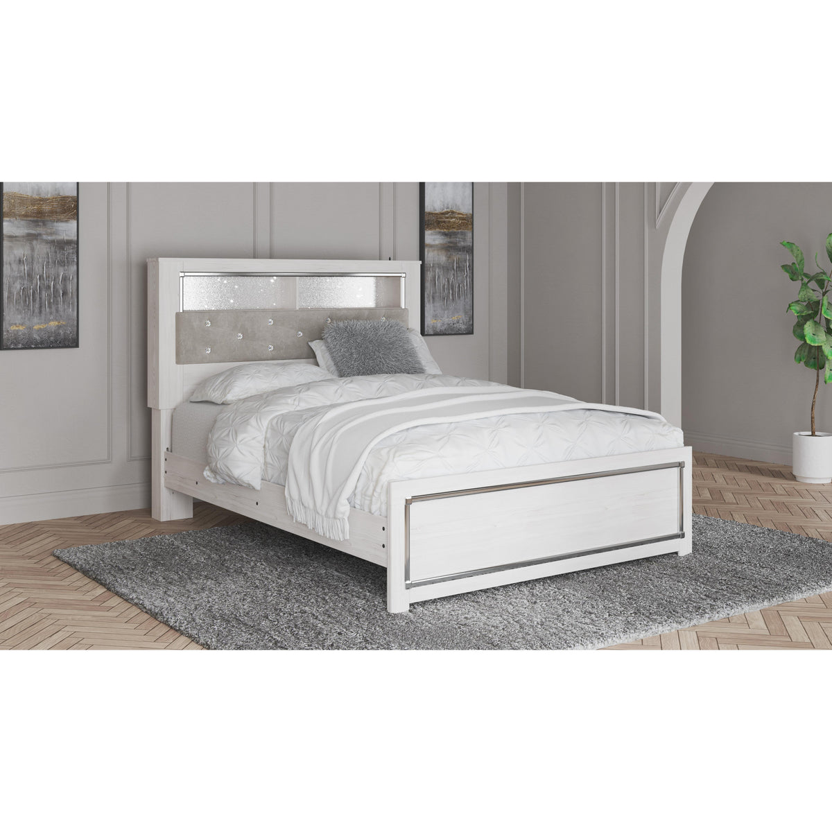  Signature Design by Ashley Altyra B2640B4 Queen Panel Bookcase Bed IMAGE 6