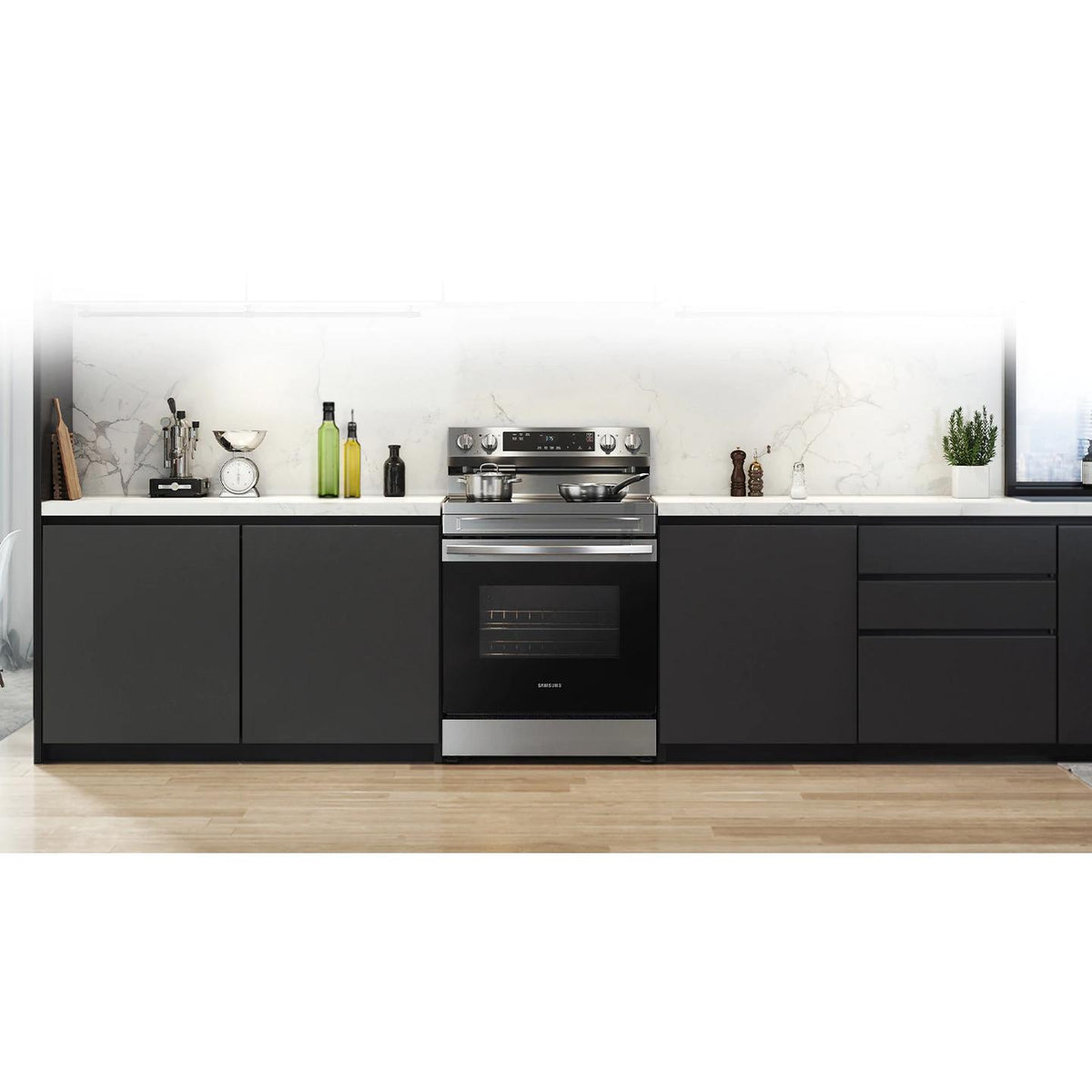  Samsung 30-inch Freestanding Electric Range with WI-FI Connect NE63A6111SS/AC IMAGE 12