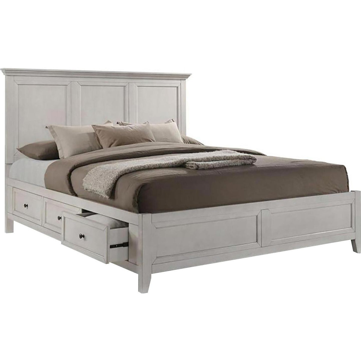  Intercon Furniture San Mateo Queen Panel Bed with Storage SM-BR-8865Q-RWH-HB/SM-BR-8865Q-RWH-FB/SM-BR-8865QS-RWH-RS/SM-BR-8865QS-RWH-RS IMAGE 1