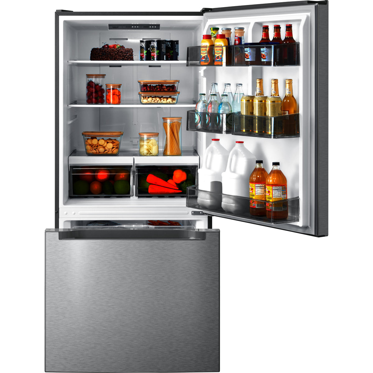  Midea 30-inch, 18.7 cu. ft. Bottom Freezer Refrigerator MRB19B7AST IMAGE 2