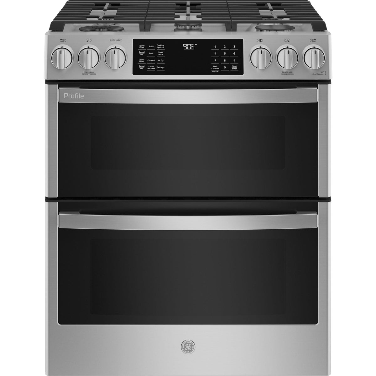  GE Profile 30-inch Slide-In Double Oven Gas Range with WiFi PCGS960YPFS IMAGE 1