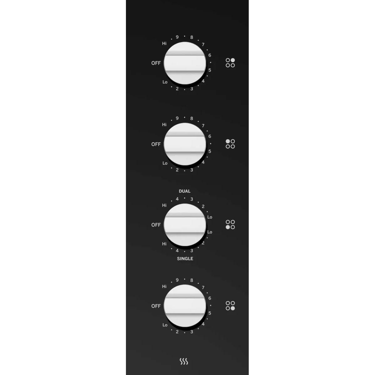  Moffat 24-inch Built-In Cooktop MCP2024DXBB IMAGE 2