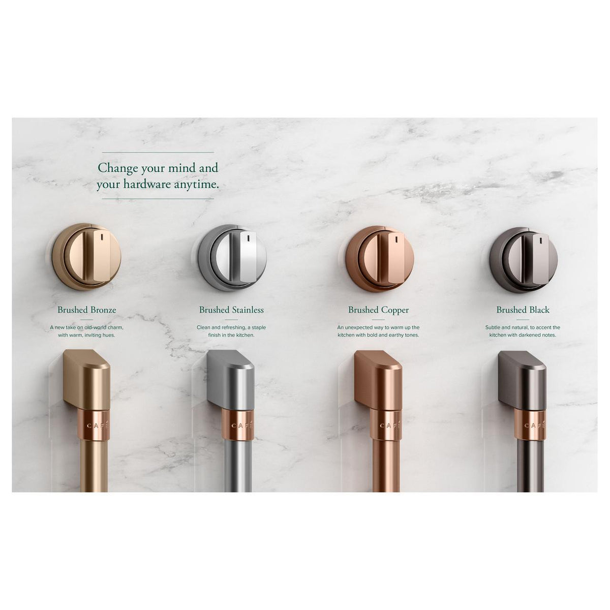  Café Handle & Knob Set CXPR6HKPTSS IMAGE 2