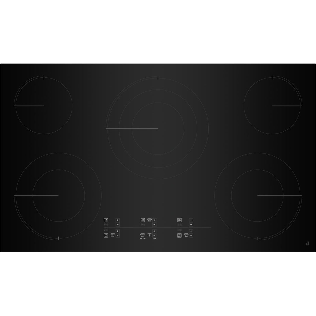  JennAir 36-inch Built-In Electric Cooktop with Emotive Controls JEC4536KB IMAGE 1