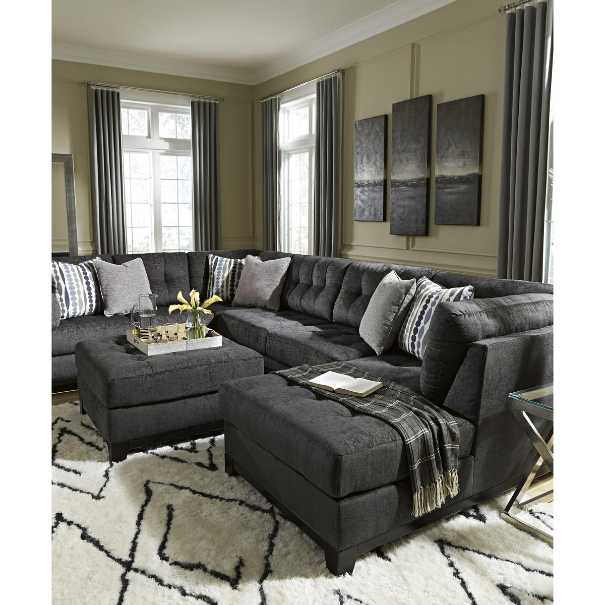 Ashley Reidshire 6762208 Oversized Accent Ottoman IMAGE 6