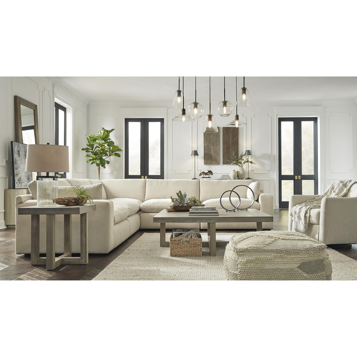  Benchcraft Elyza 10006S5 5 pc Sectional IMAGE 4
