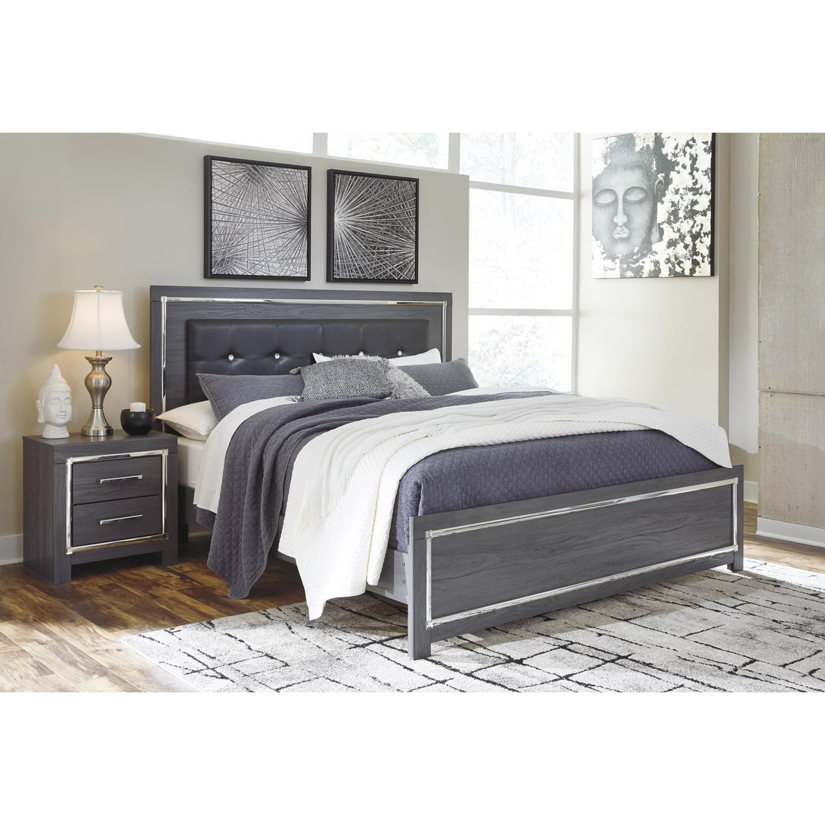  Signature Design by Ashley Lodanna B214B15 King Panel Bed IMAGE 2