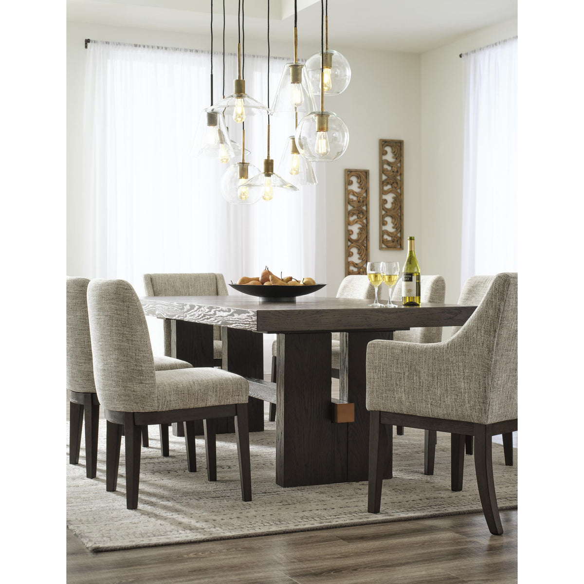 Signature Design by Ashley Burkhaus D984-01A Dining Upholstered Arm Chair IMAGE 14
