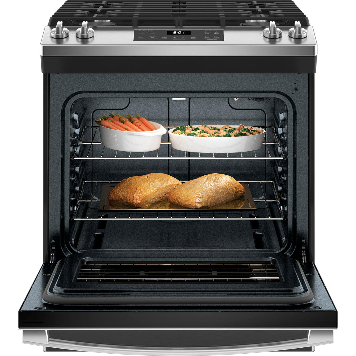  GE 30-inch Slide-in Gas Range JCGSS61SPSS IMAGE 4