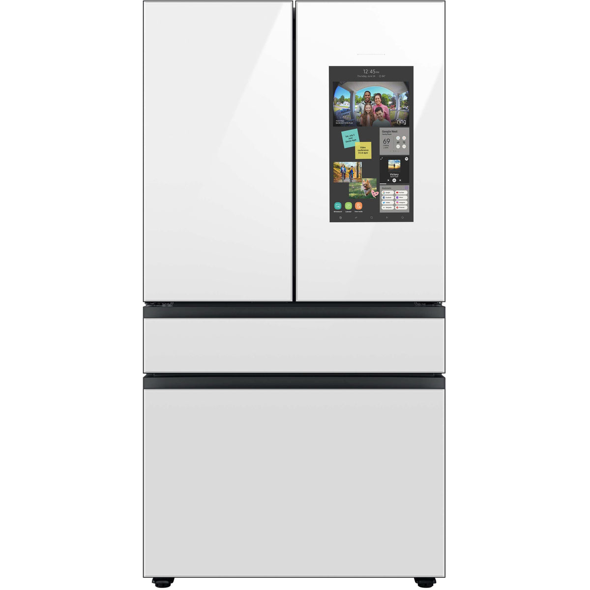  Samsung 36-inch, 29 cu.ft. French 4-Door Refrigerator with Family Hub™ RF29BB8900AWAC IMAGE 1