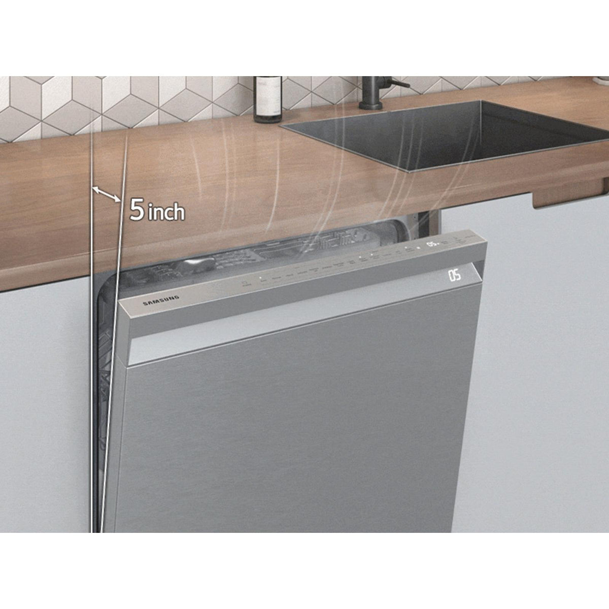  Samsung Built-in Dishwasher with Wi-Fi Connectivity DW80B6060US/AC IMAGE 5