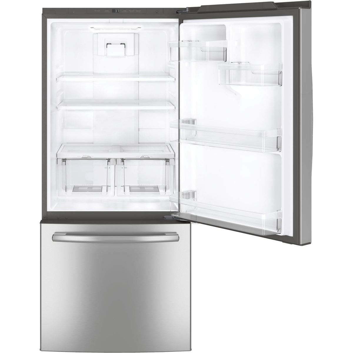  GE 20.9 cu. ft. Bottom Mount Refrigerator with LED Lighting GDE21DYRKFS IMAGE 2