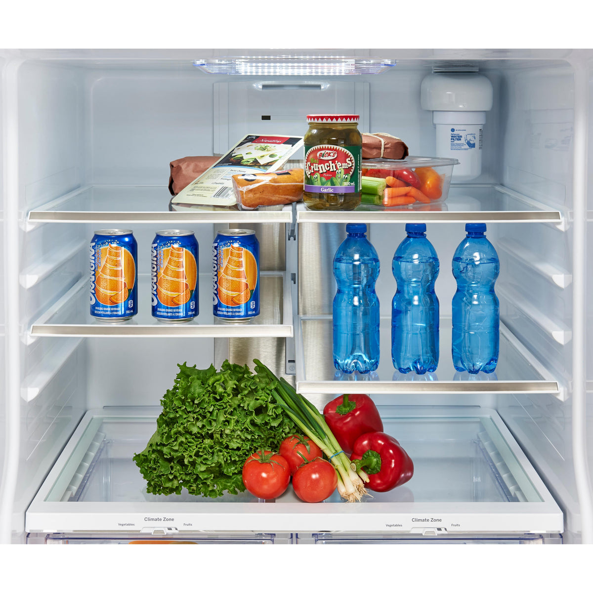  GE Profile 30-inch, 20.8 cu. ft. French 3-Door Refrigerator with Internal Water Dispenser PNE21NYRKFS IMAGE 4