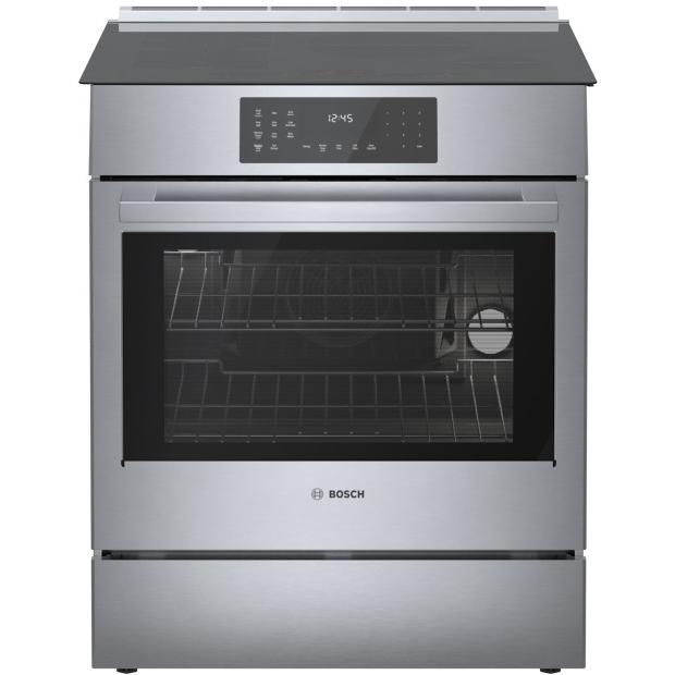  Bosch 30-inch Slide-in Induction Range with Genuine European Convection HIIP057C IMAGE 1
