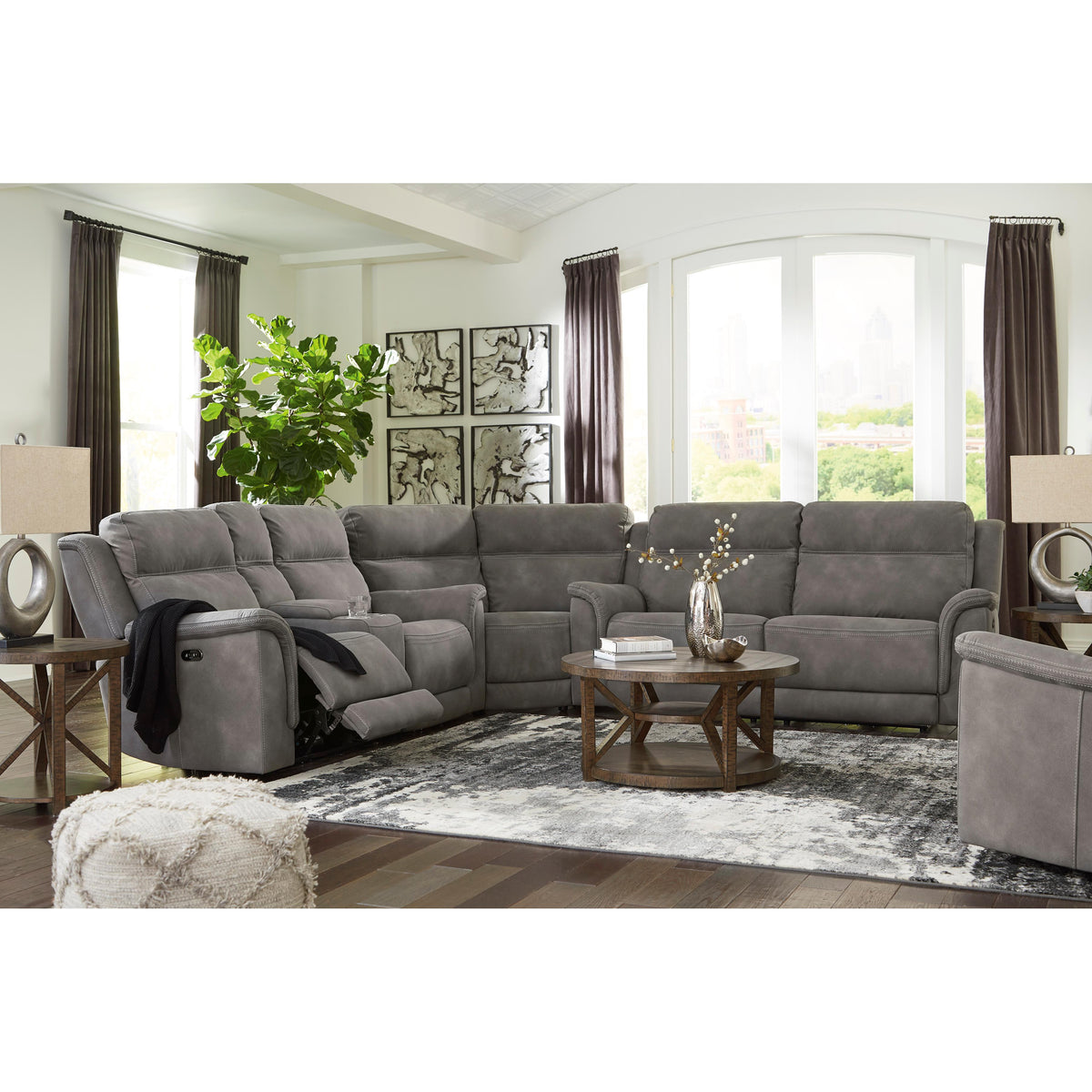 Signature Design by Ashley Next-Gen Durapella 5930147C 2 Seat Power Reclining Sofa Adjustable Headrest IMAGE 17