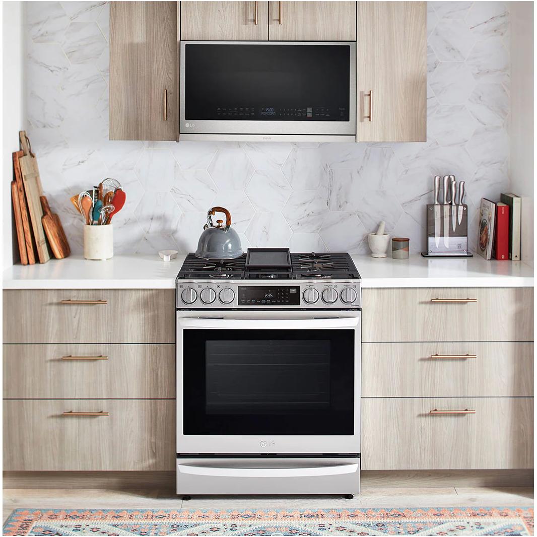  LG 30-inch, 2.1 cu. ft. Wi-Fi Enabled Over-the-Range Microwave Oven with EasyClean® MVEL2137F IMAGE 10