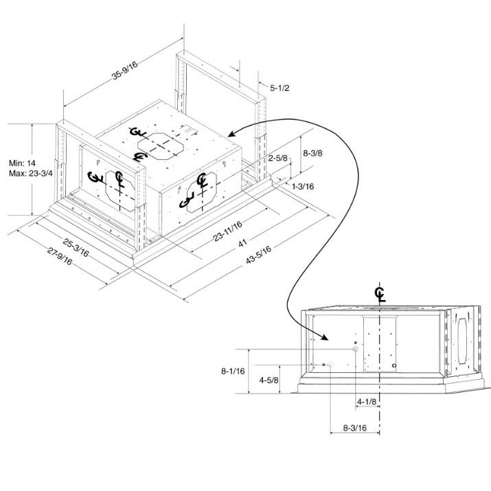  Best 43-inch HBC1 Series Ceiling Hood HBC143ESS IMAGE 9
