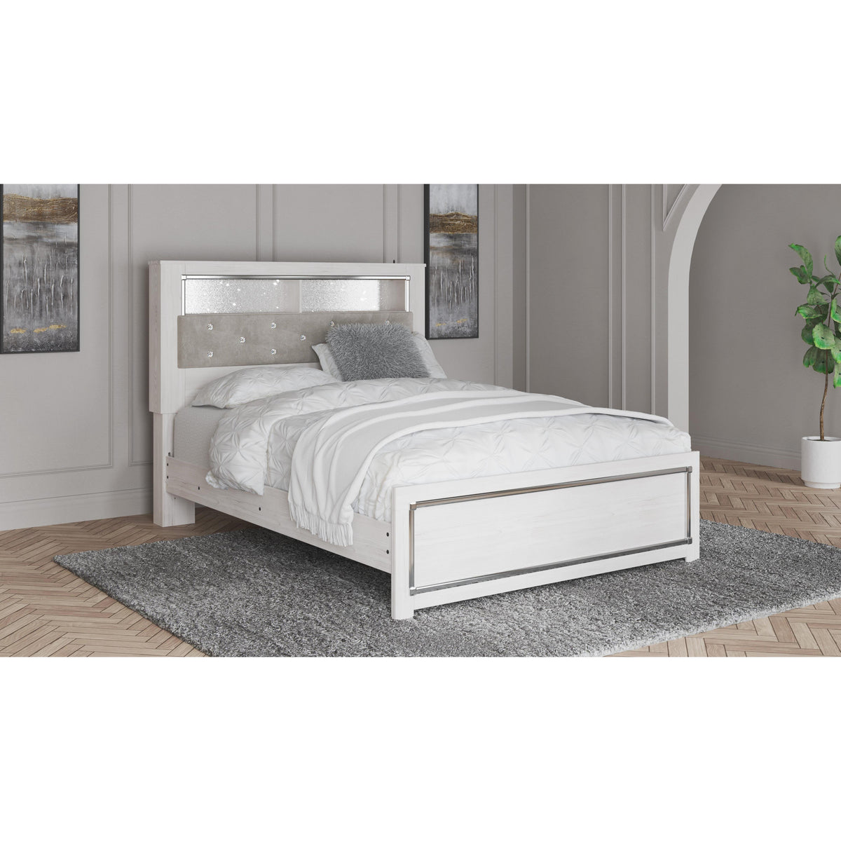  Signature Design by Ashley Altyra B2640B20 Queen Panel Bookcase Bed IMAGE 6