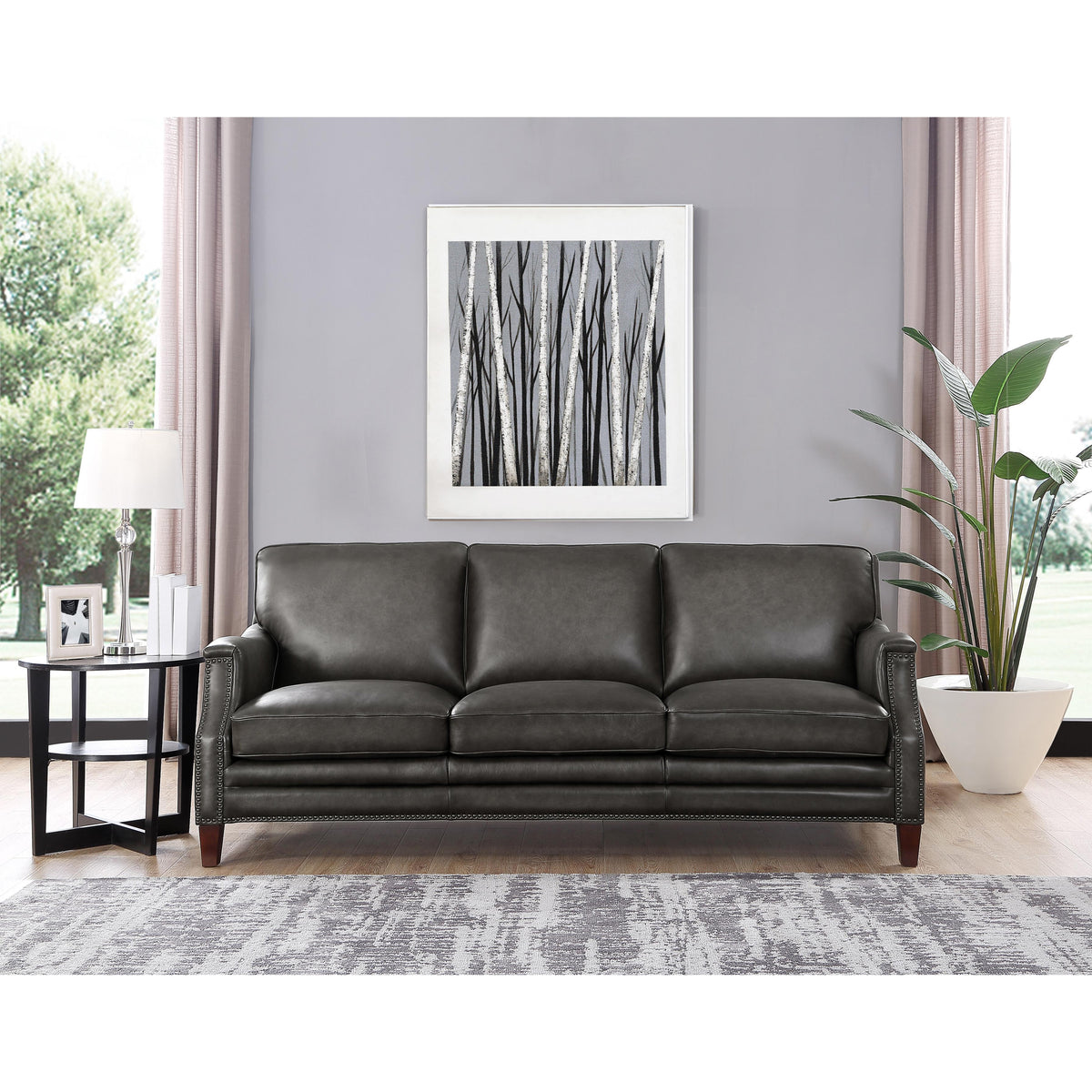  Amax Leather Romana 6681 Sofa - Concord Ash IMAGE 2