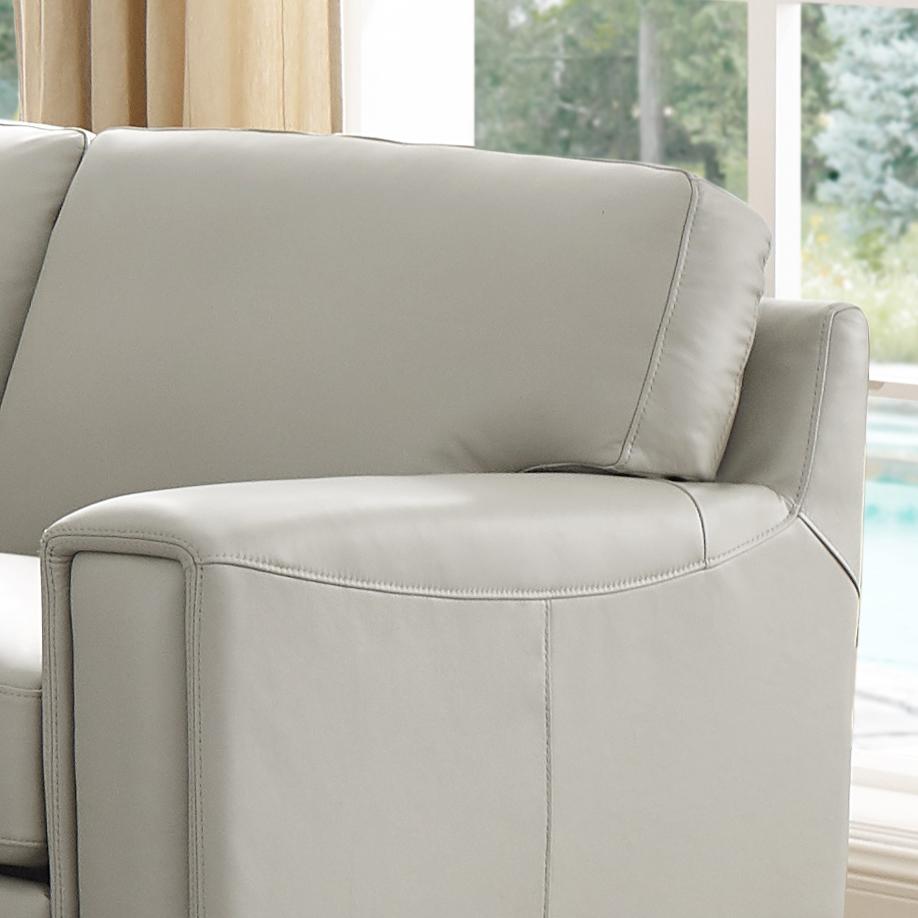  Amax Leather Harper 6982-20-2515 Loveseat - Bedford Ice IMAGE 5