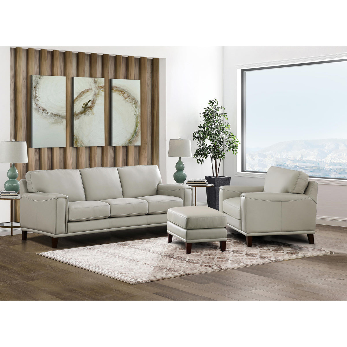  Amax Leather Harper 6982-10-2515 Chair - Bedford Ice IMAGE 5
