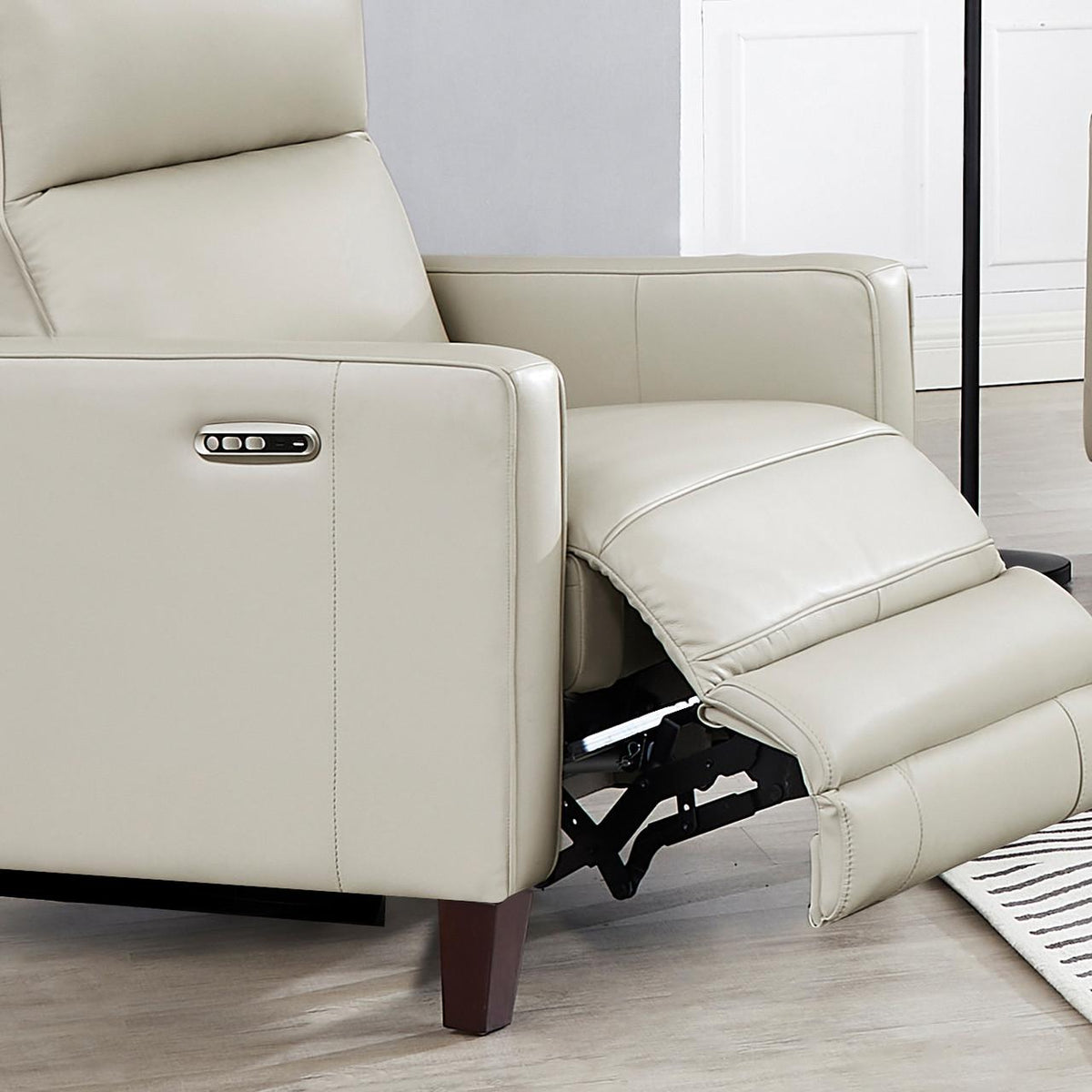  Amax Leather New Milan 7171-10P2Z-2519 Zero Gravity Power Recliner - Vanilla IMAGE 2