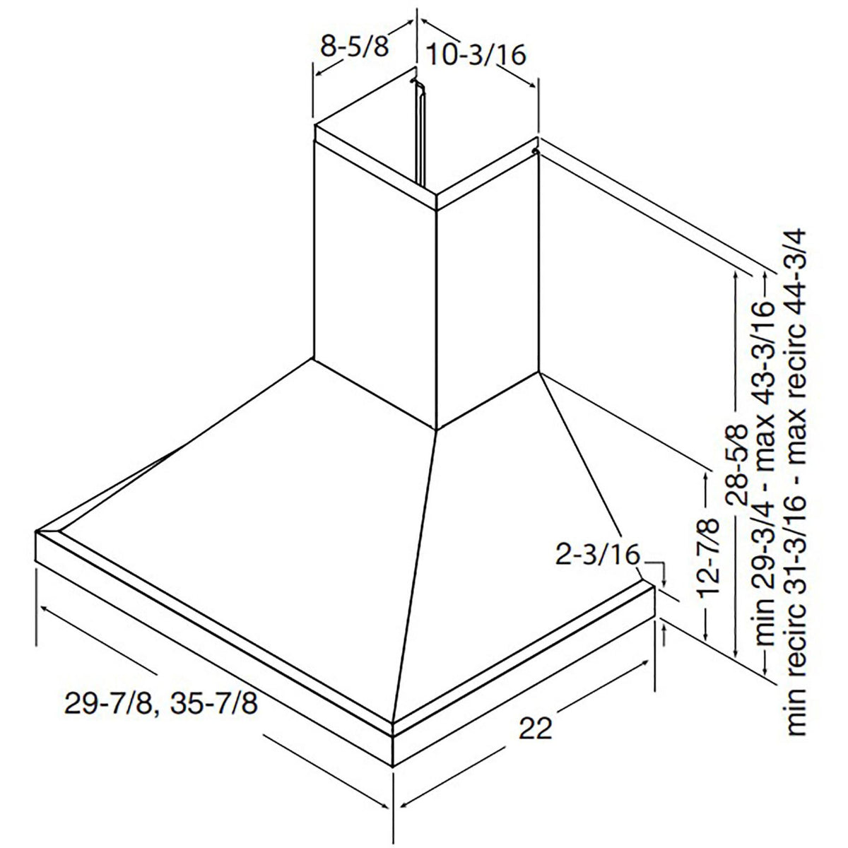  Best 30-inch WCP1 Series Wall Chimney Hood WCP1306SS IMAGE 8