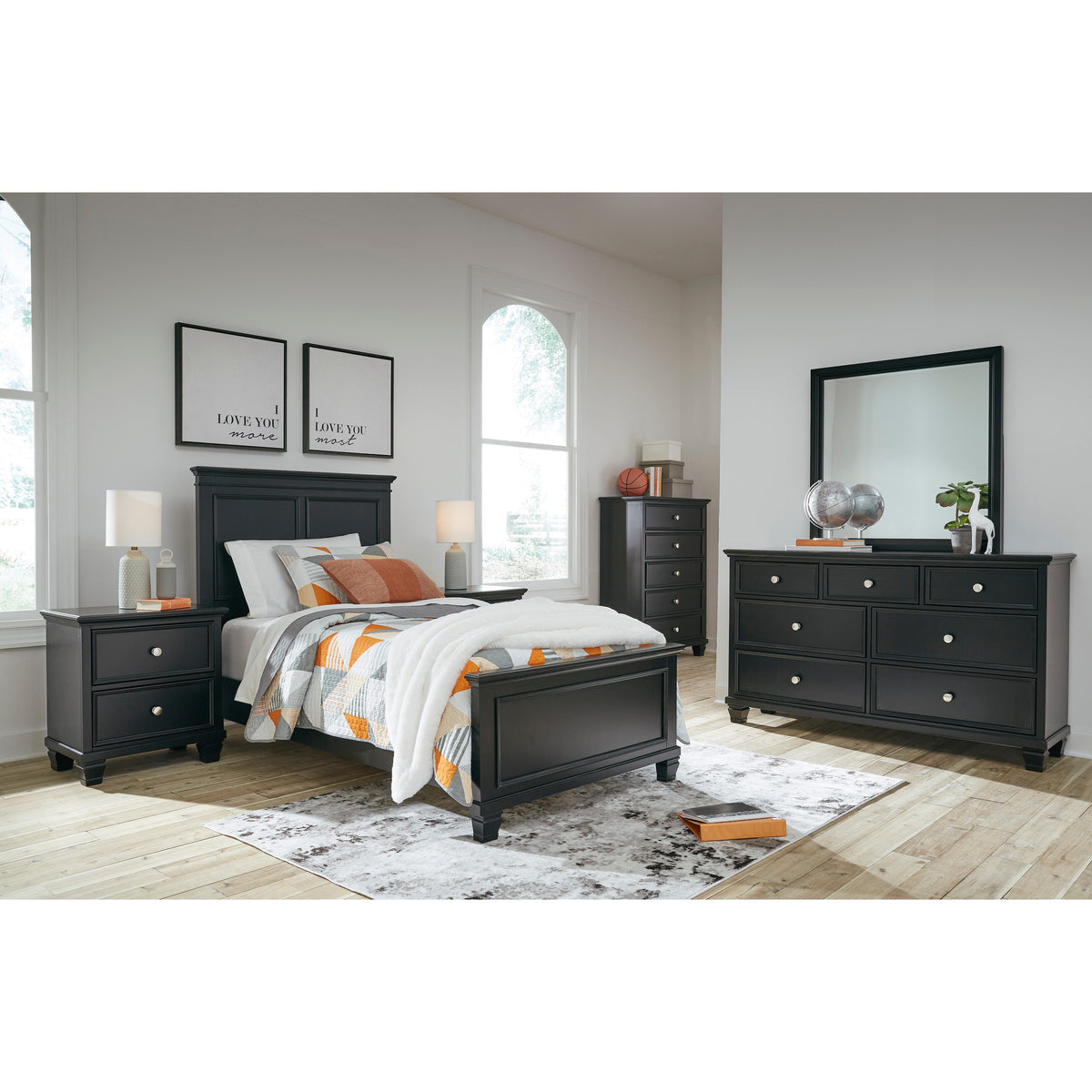  Signature Design by Ashley Lanolee B687B2 Twin Panel Bed IMAGE 6