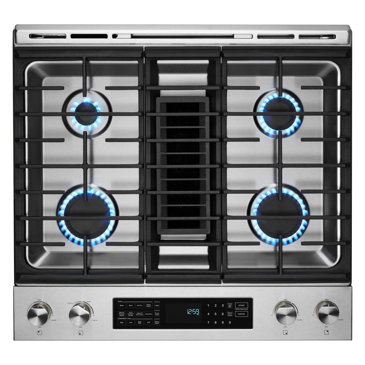  JennAir 30-inch Slide-in Dual Fuel Range with Downdraft Ventilation JDS1750ML IMAGE 3