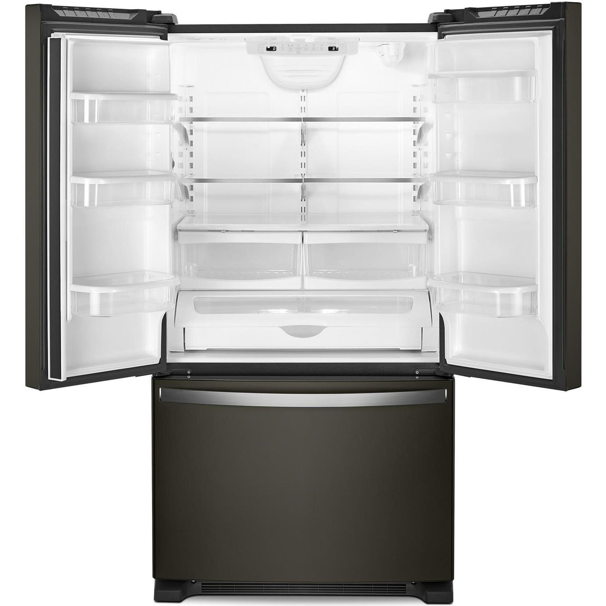  Whirlpool 33-inch, 22.1 cu. ft. Freestanding French 3-Door Refrigerator with Factory Installed Ice Maker WRFF5333PV IMAGE 2