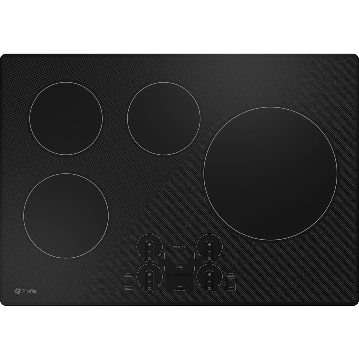  GE Profile 30-inch Built-in Induction Cooktop with Wi-Fi PHP7030DTBB IMAGE 1