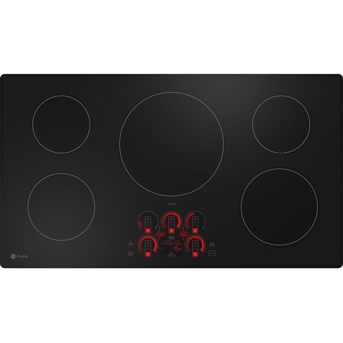  GE Profile 36-inch Built-in Induction Cooktop with Wi-Fi PHP7036DTBB IMAGE 2